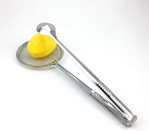 2 in 1 Stainless Steel Fine Mesh Strainer With Clip Tongs Oil Filter and Clamp