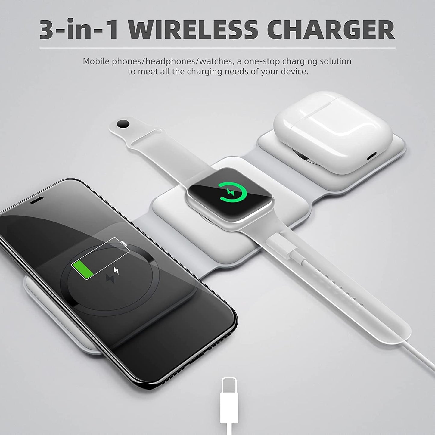 3-in-1 Wireless Charging Pad : Ultimate Convenience