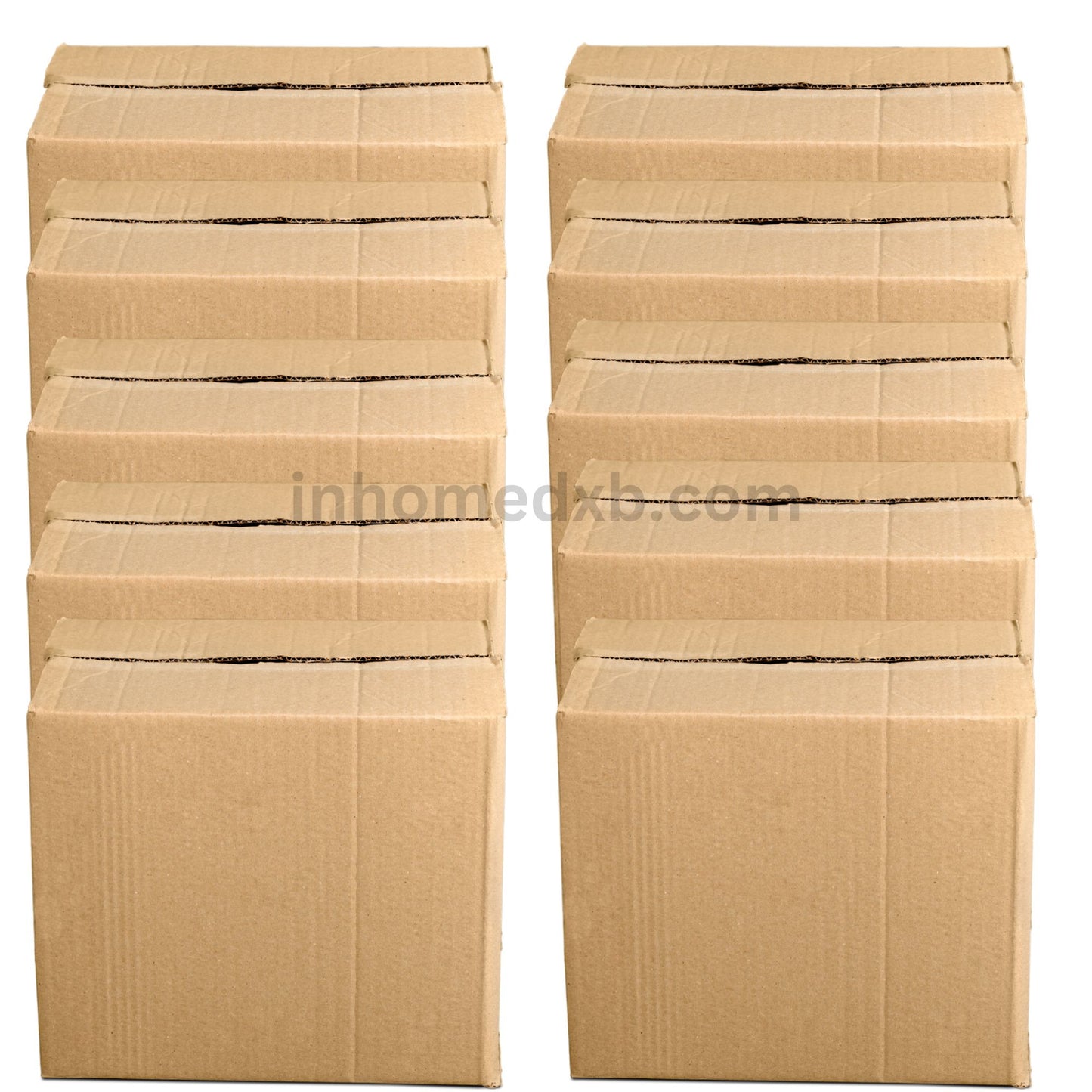 Medium Double Wall 20 KG Corrugated Cardboard Moving Boxes, 100% Recyclable, 44 x 44 x 44 cm Brown Carton, 5 Ply for Packaging, Shipping, and Storage.