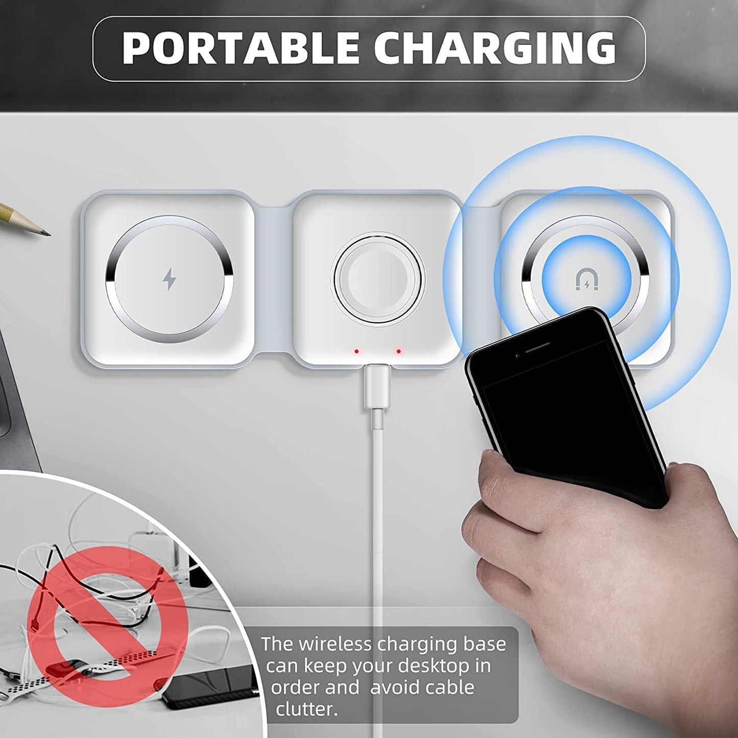 3-in-1 Wireless Charging Pad : Ultimate Convenience