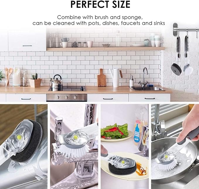 Automatic Kitchen Cleaning Brush for Hands-Free Scrubbing