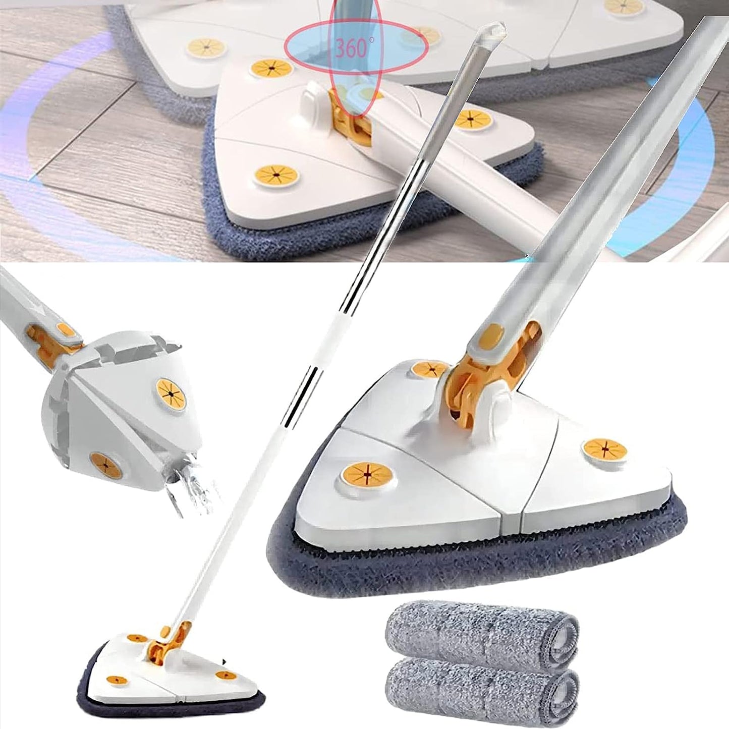 Ultra Clean 360° Rotating Adjustable Wet and Dry Mop