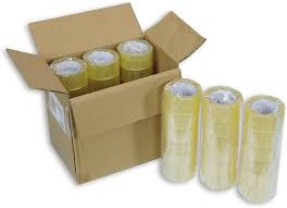 CLEAR STRONG PARCEL PACKING CLEAR TAPE CARTON BOX SEALING 2inch 36 Roll (1 Carton Box)