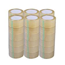 CLEAR STRONG PARCEL PACKING CLEAR TAPE CARTON BOX SEALING 2inch 36 Roll (1 Carton Box)